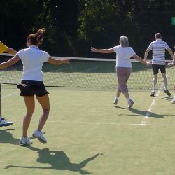 Curso de Tenis en Barnes - Calentamiento